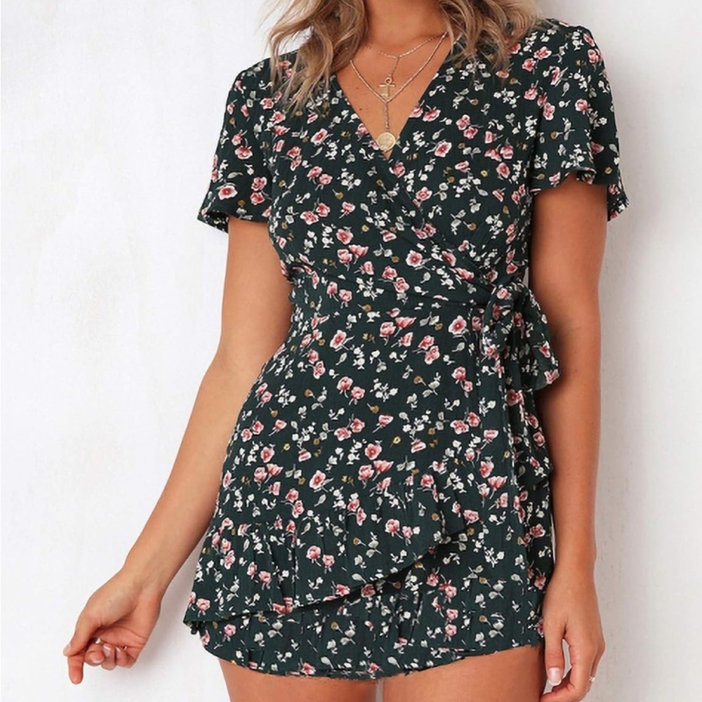 Floral Wrap Dress